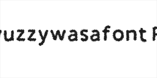 Fuzzywuzzywasafont Regular Logo