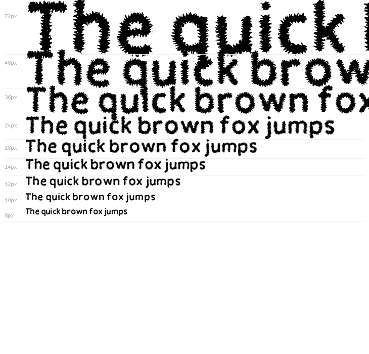 Fuzzywuzzywasafont Regular Waterfall