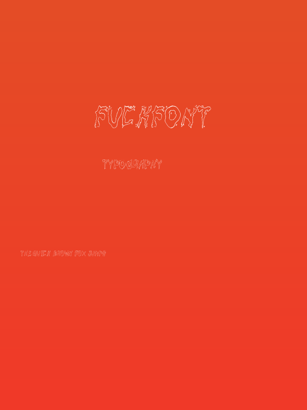 fuckfont Poster