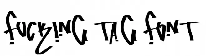 fucking tag font  Frei Schriftart Herunterladen