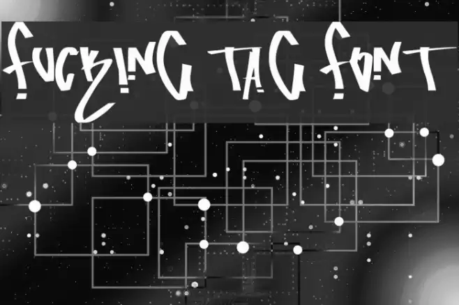 fucking tag font Font examples
