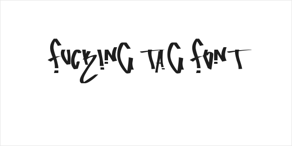 fucking tag font Logo