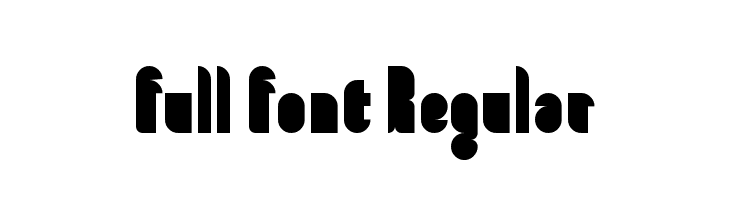 full font Regular  免费字体下载