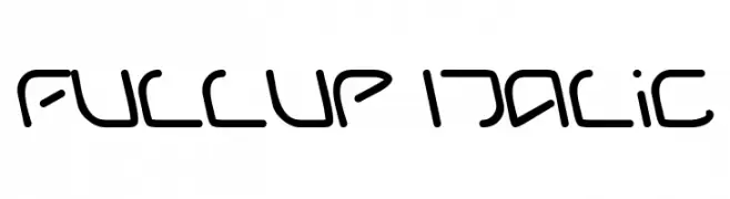 fullup Italic  Frei Schriftart Herunterladen
