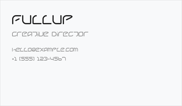 fullup Business Card