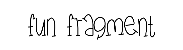 fun fragment  Frei Schriftart Herunterladen