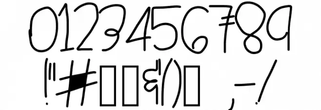 fun fragment Font OTHER CHARS