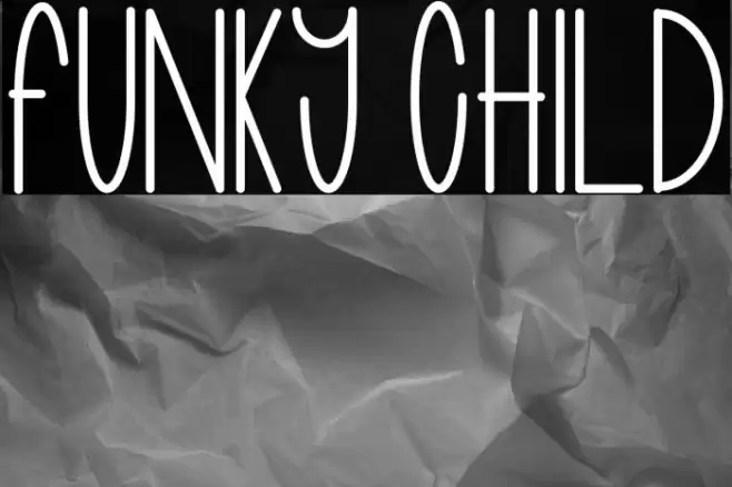 funky child Font examples