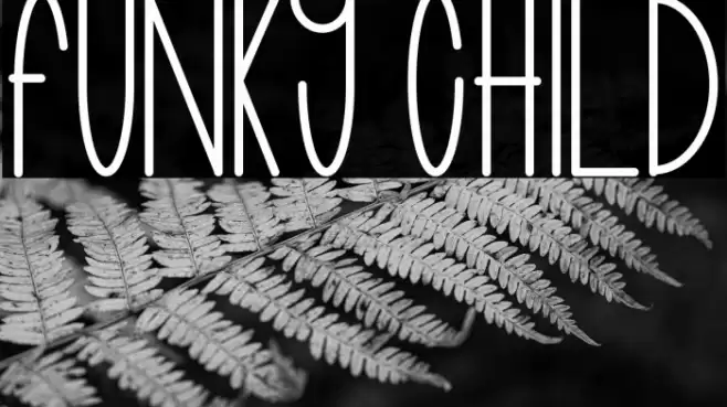 funky child Font examples