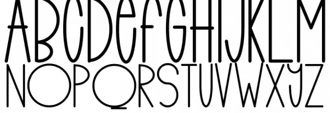 funky child Font LOWERCASE