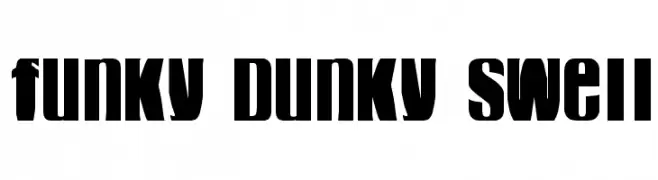 funky dunky swell  Frei Schriftart Herunterladen