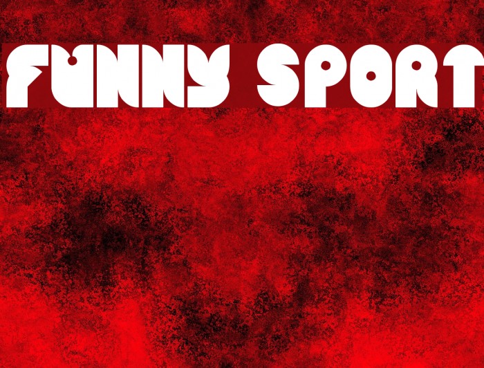 funny sport Font examples