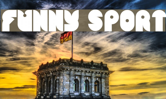 funny sport Font examples