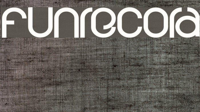 funrecord Font examples