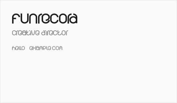 funrecord Business Card