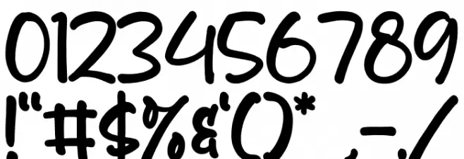 funtime Font OTHER CHARS