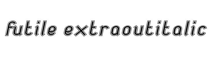 futile extraoutitalic Font