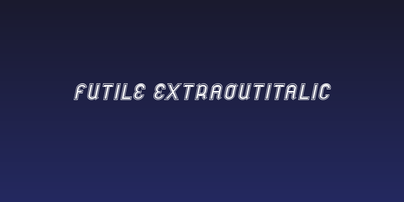 futile extraoutitalic Social Header