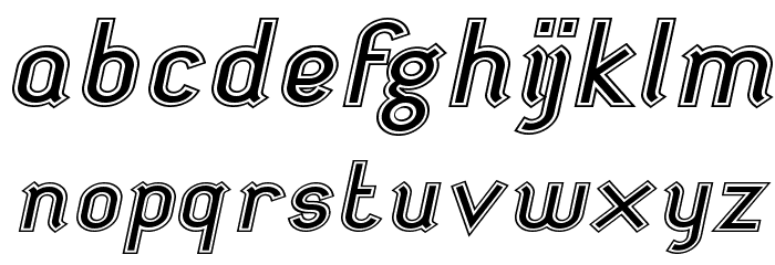 futile extraoutitalic Font LOWERCASE