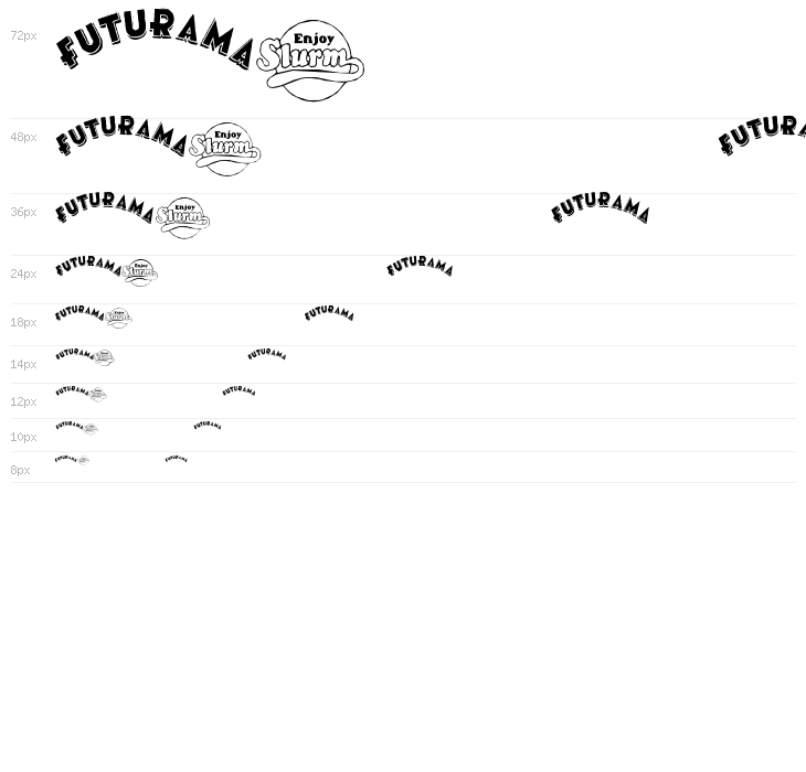 futurama dingbats Waterfall