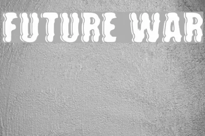 future war Font examples