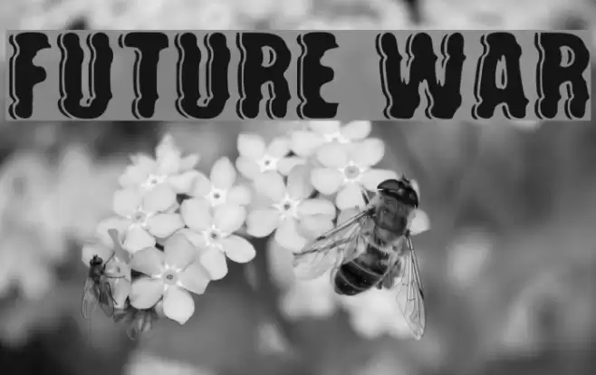 future war Font examples