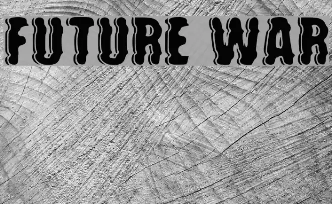 future war Font examples