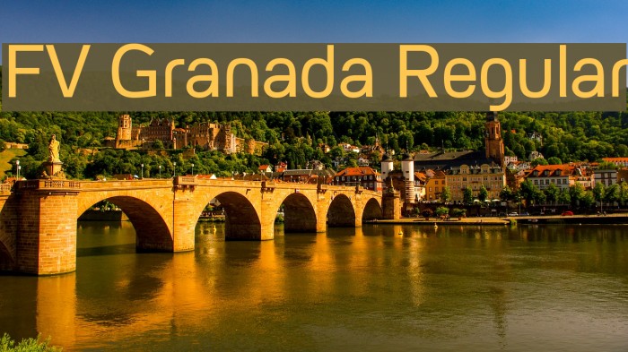 FV Granada Regular Font examples
