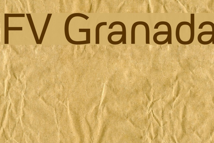 FV Granada Font examples