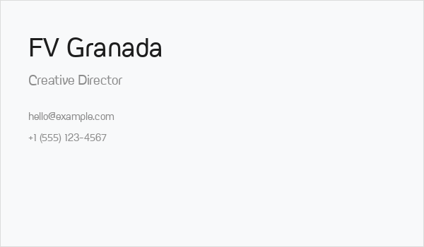 FV Granada Business Card