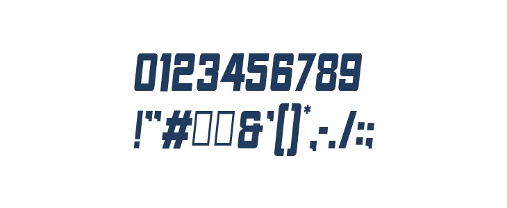 Fyodor Bold Condensed Oblique Font OTHER CHARS