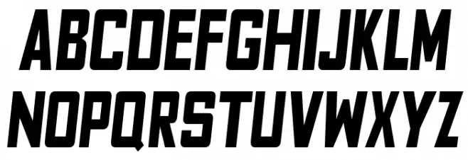 Fyodor Bold Condensed Oblique 字体 大写