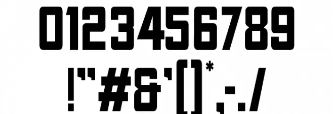 Fyodor Bold Condensed Font OTHER CHARS