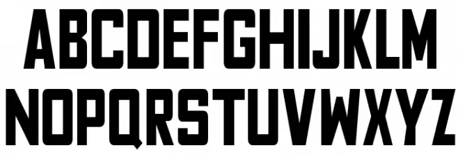 Fyodor Bold Condensed Caratteri MAIUSCOLE