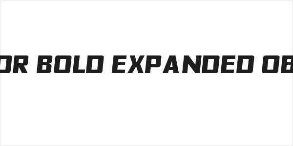 Fyodor Bold Expanded Oblique Logo
