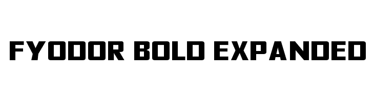 Fyodor Bold Expanded Font