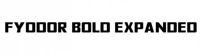 Fyodor Bold Expanded  تنزيل الخطوط