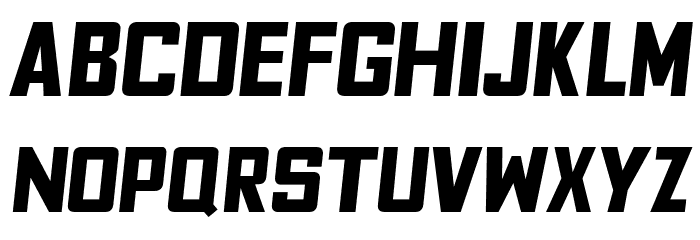 Fyodor Bold Oblique Font LOWERCASE