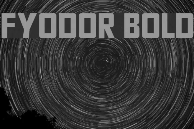 Fyodor Bold Font examples