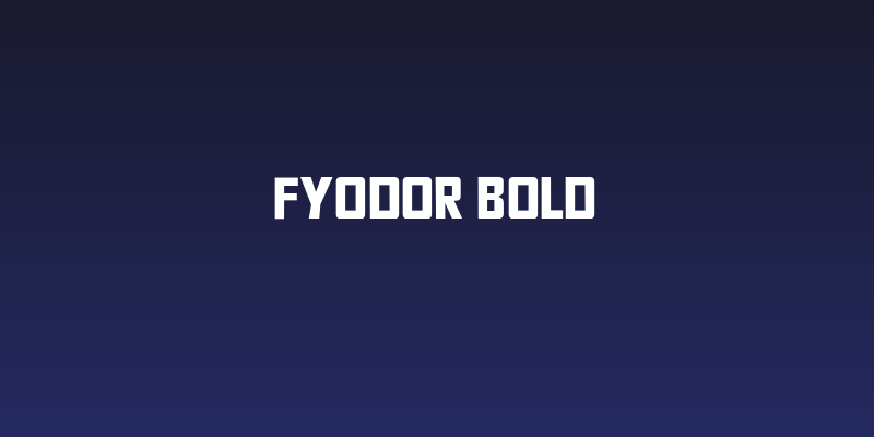 Fyodor Bold Social Header
