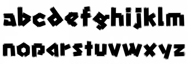 FZ-Imokenpi Schriftart Kleinbuchstaben