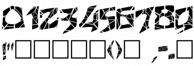 FZ JAZZY 12 CRACKED Font OTHER CHARS