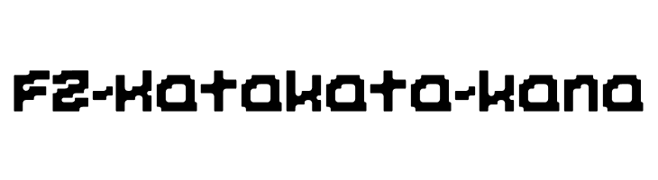 FZ-Katakata-kana  Frei Schriftart Herunterladen