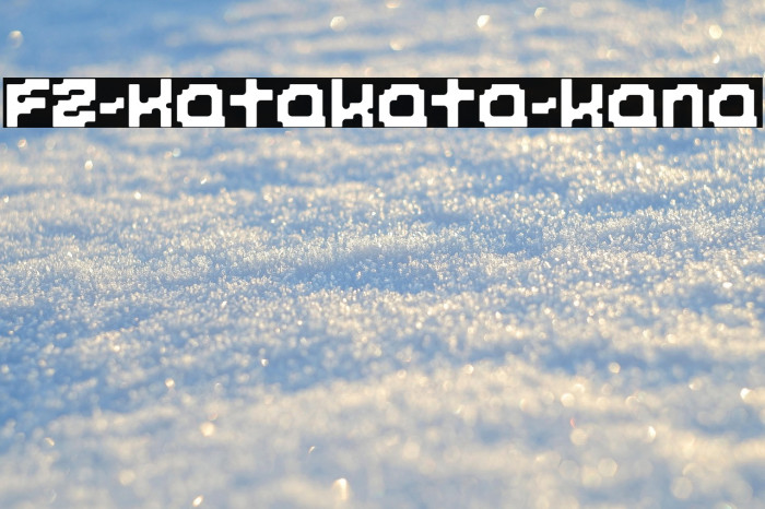 FZ-Katakata-kana Example 1