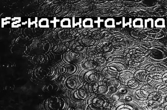 FZ-Katakata-kana Polices examples