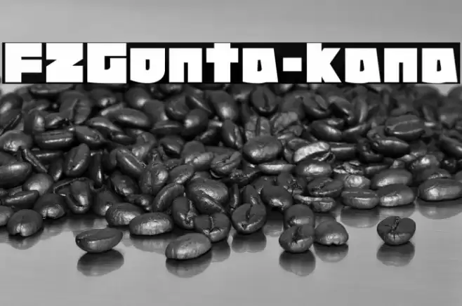 FZGonta-kana Fonte examples