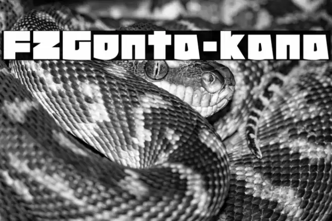 FZGonta-kana Fonte examples
