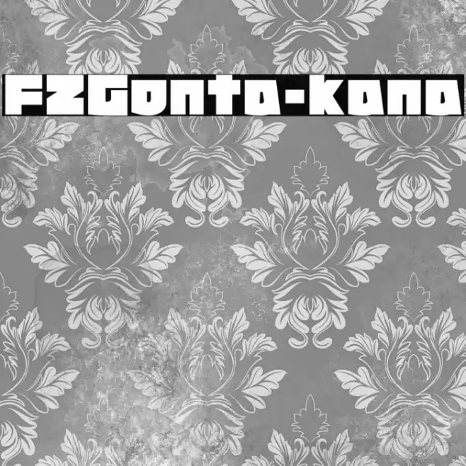FZGonta-kana Fonte examples