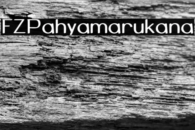 FZPahyamarukana Schriftart examples