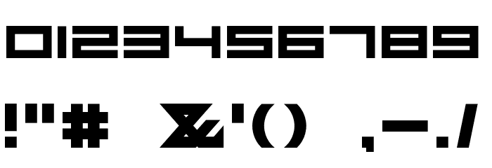 FZeroGXMenuFont-Bold Font OTHER CHARS